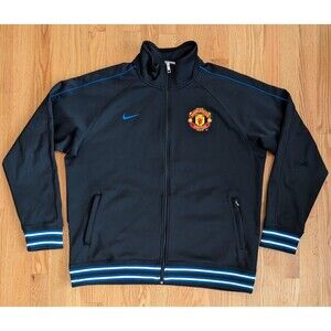 Manchester United Track Jacket Nike Full Zip Black XL Training Top Track Suit